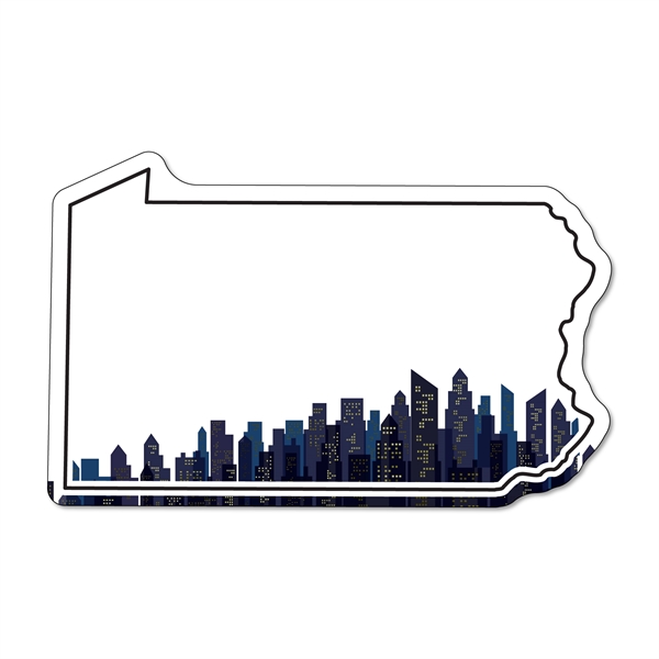 2.03"H x 3.22"W Pennsylvania State non-toxic magnet with Customization options.... from ASI 54040 Fey Promo / Magna-Tel by Fey
