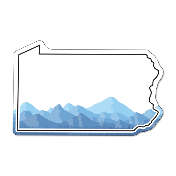 2.03"H x 3.22"W Pennsylvania State non-toxic magnet with Customization options.... from ASI 54040 Fey Promo / Magna-Tel by Fey