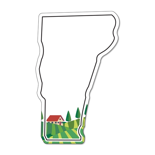 3.59"H x 2.27"W Vermont State non-toxic magnet with Customization options.... from ASI 54040 Fey Promo / Magna-Tel by Fey