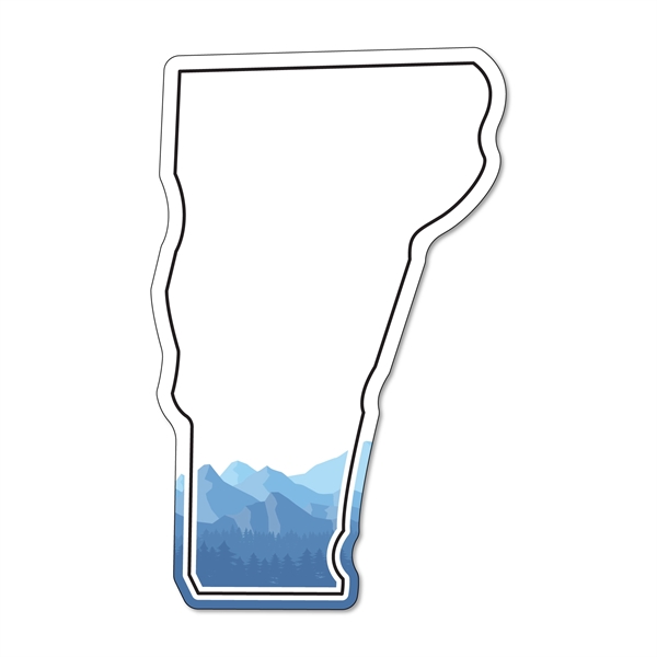 3.59"H x 2.27"W Vermont State non-toxic magnet with Customization options.... from ASI 54040 Fey Promo / Magna-Tel by Fey
