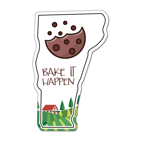 3.59"H x 2.27"W Vermont State non-toxic magnet with Customization options.... from ASI 54040 Fey Promo / Magna-Tel by Fey