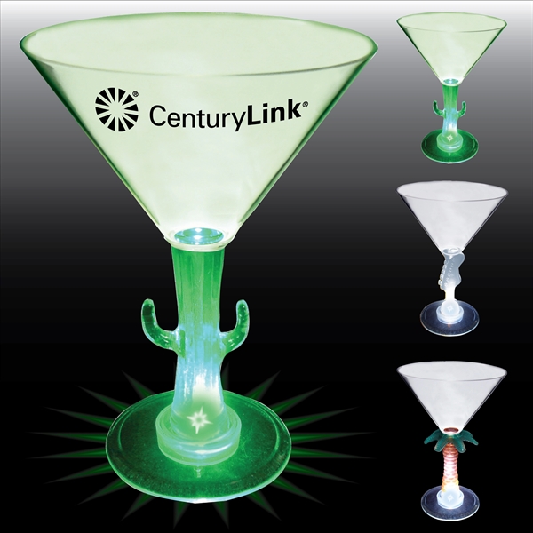 10 oz. Light-Up Martini Glass. 8 LED colors & 3 novelty... from ASI 61952 Howw Mfg Co Inc / Howw USA