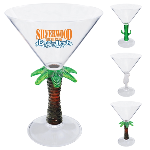 10 oz. Plastic Martini Glass with choice of 8 novelty stem... from ASI 61952 Howw Mfg Co Inc / Howw USA