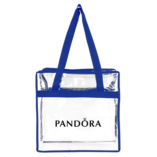 A clear tote with zipper closure... from ASI 40544 Binaco