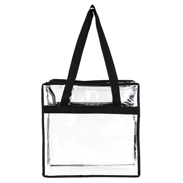 A clear tote with zipper closure... from ASI 40544 Binaco