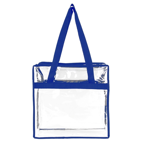 A clear tote with zipper closure... from ASI 40544 Binaco