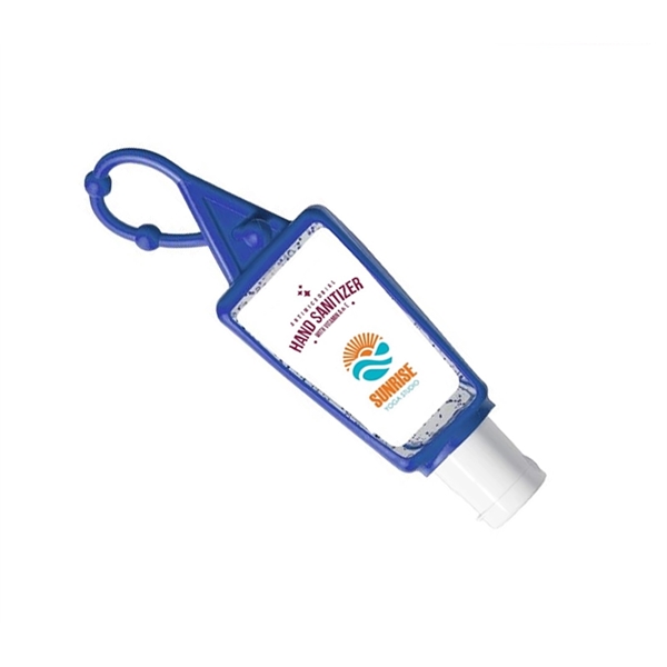 1oz/30ml hand sanitizer gel with silicone holder containing 62% alcohol... from ASI 37218 Athena Promo (tm)