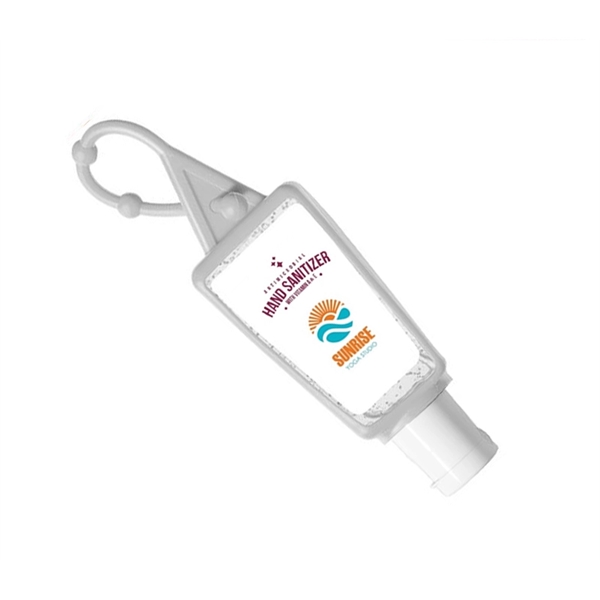 1oz/30ml hand sanitizer gel with silicone holder containing 62% alcohol... from ASI 37218 Athena Promo (tm)