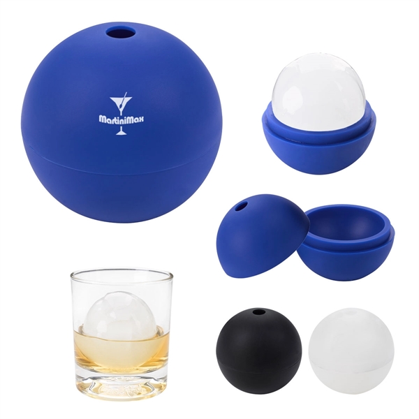 Ice cube mold shaped like a sphere and made of silicone... from ASI 61125 Hit Promotional Products / Hit®