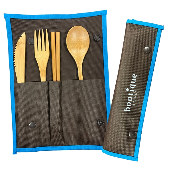 18/8 Stainless Steel spoon and fork packed in an recycled paper... from ASI 98766 Yanlee Trading Co Ltd / Delite Promotional Products