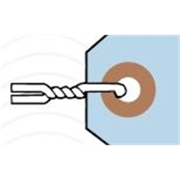 Loose wire tag connector, 12", number 26 gauge. Blank.... from ASI 52493 Ennis Inc