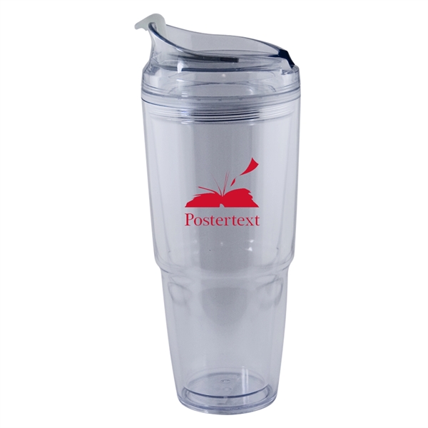 20. oz acrylic tumbler with spill-proof screw-on lid and color matching... from ASI 90859 Tempo Industries Inc / Tempoline