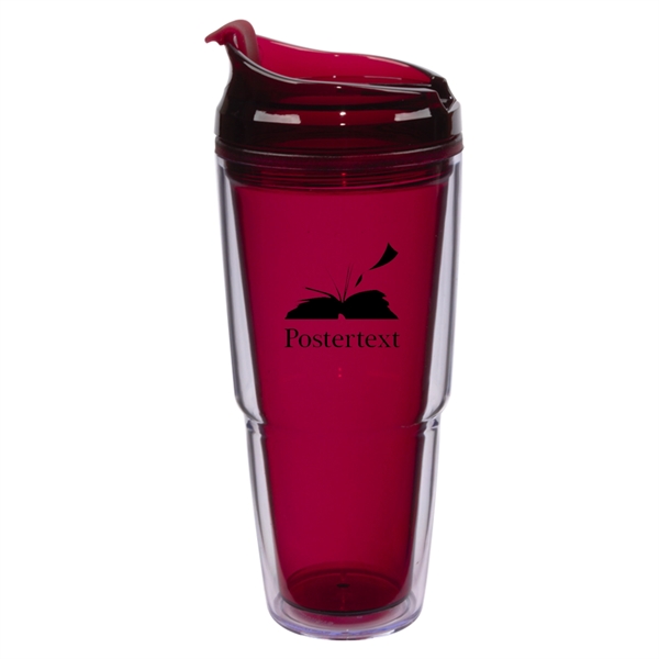 20. oz acrylic tumbler with spill-proof screw-on lid and color matching... from ASI 90859 Tempo Industries Inc / Tempoline