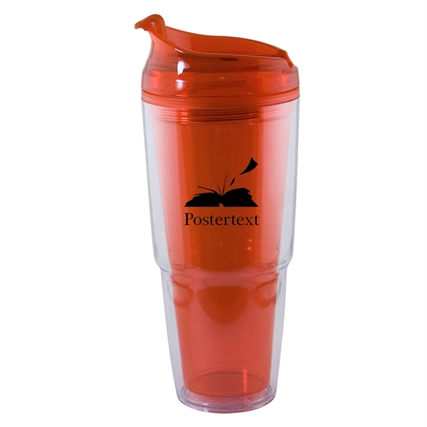 20. oz acrylic tumbler with spill-proof screw-on lid and color matching... from ASI 90859 Tempo Industries Inc / Tempoline