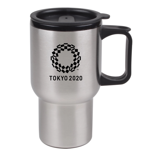 15 oz. Festiva car tumbler made of stainless steel with a... from ASI 90859 Tempo Industries Inc / Tempoline