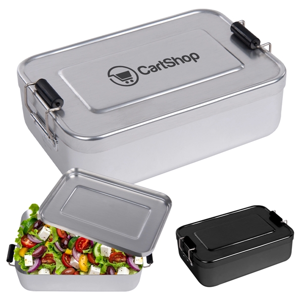 Aluminum Bento Box with dual clip closure.... from ASI 61125 Hit Promotional Products / Hit®