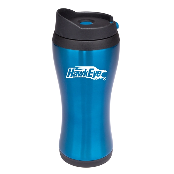 Stainless steel travel mug with acrylic liner and a click-lock closure.... from ASI 90859 Tempo Industries Inc