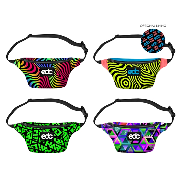 Sublimated Fanny Pack - Made in USA -Fully customizable with sublimated... from ASI 65952 ZZ DROPPED -LBU Inc