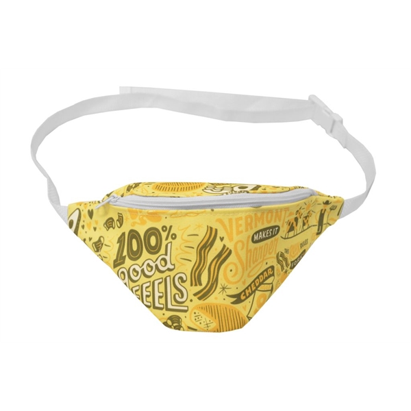 Sublimated Fanny Pack - Made in USA -Fully customizable with sublimated... from ASI 65952 ZZ DROPPED -LBU Inc