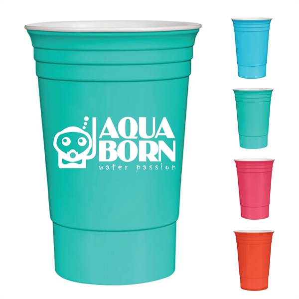 16 oz. Reusable Double Wall Tailgate Party Cup... from ASI 68366 Makana Line LLC