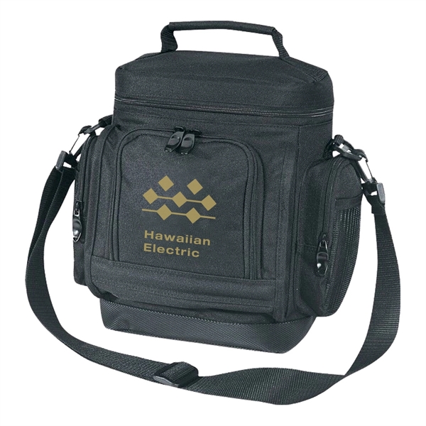 Leakproof poly cooler bag with two side pocket.... from ASI 31517 Admart Products / Admart Line