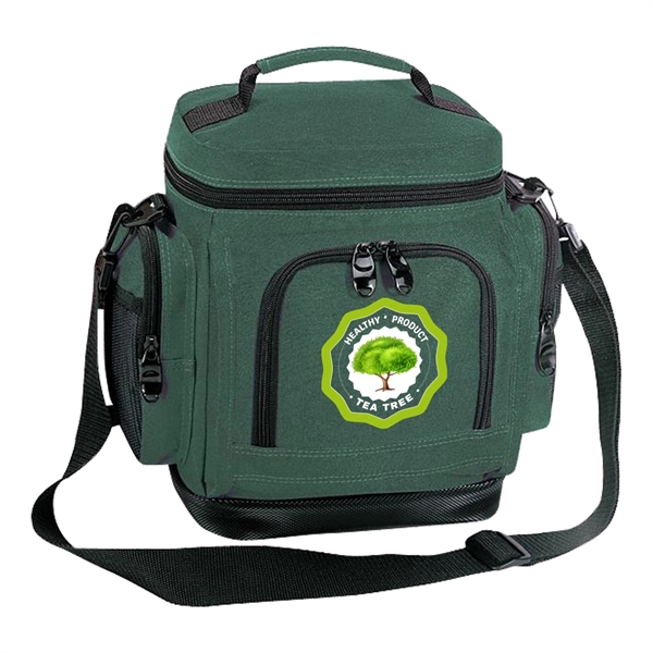 Leakproof poly cooler bag with two side pocket.... from ASI 31517 Admart Products / Admart Line