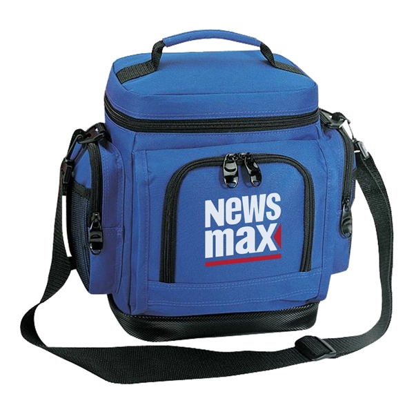 Leakproof poly cooler bag with two side pocket.... from ASI 31517 Admart Products / Admart Line