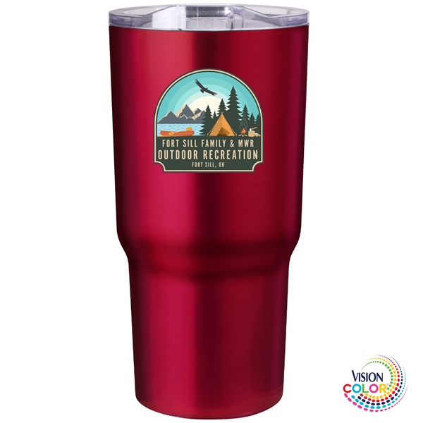 30 oz. VisionPro double-wall, stainless steel, vacuum-insulated tumbler... from ASI 80060 VisionUSA
