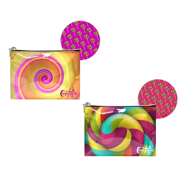 Made in USA - Fully customizable zippered pouch with sublimated graphics.... from ASI 65952 ZZ DROPPED -LBU Inc / LBU