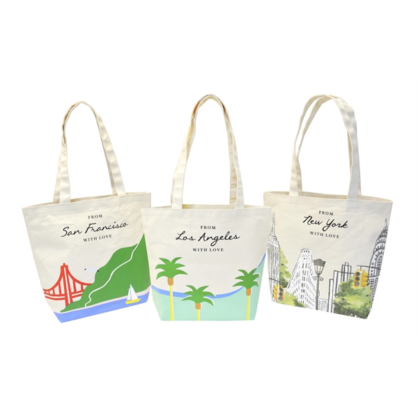 Made in USA - Natural canvas tote bag with screen printed... from ASI 65952 ZZ DROPPED -LBU Inc / LBU