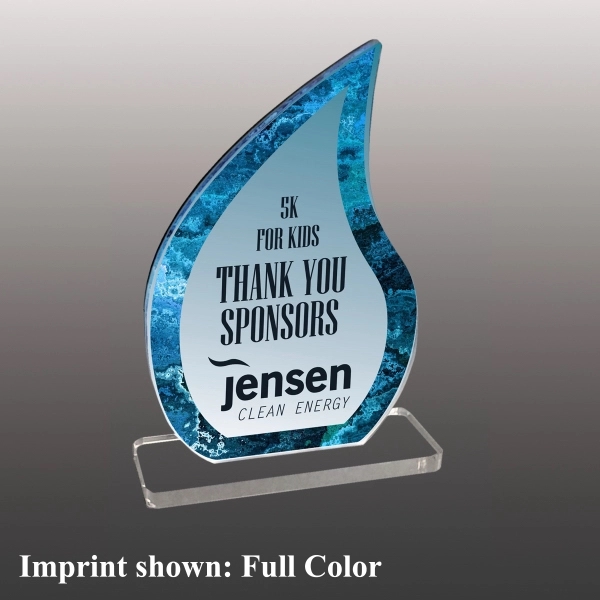 Flame shaped award made of acrylic with customization.... from ASI 72521 Morris Magnets