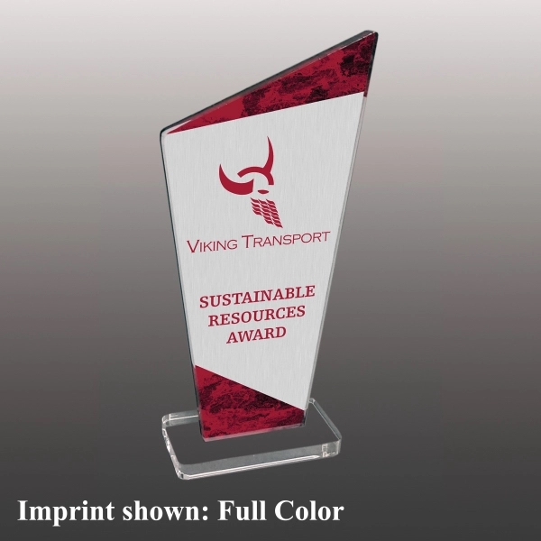 Acrylic award with clear acrylic base and customization.... from ASI 72521 Morris Magnets