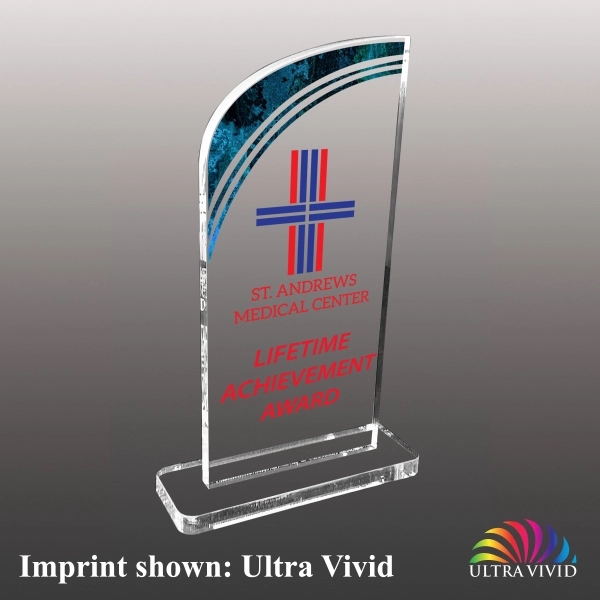 3/8" thick acrylic award with customization.... from ASI 72521 Morris Magnets