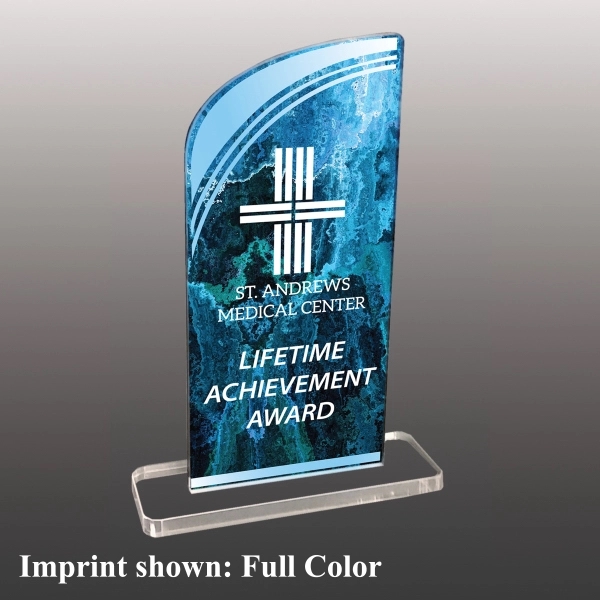3/8" thick acrylic award with customization.... from ASI 72521 Morris Magnets