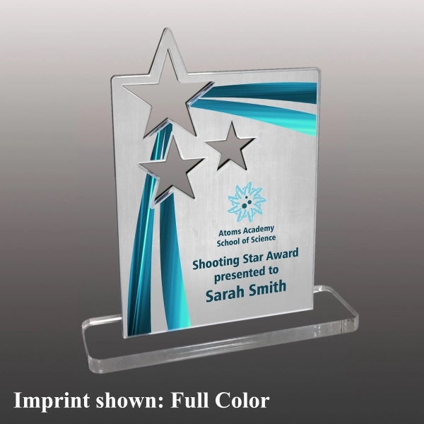 Star shaped award made of 3/8" acrylic with customization options.... from ASI 72521 Morris Magnets