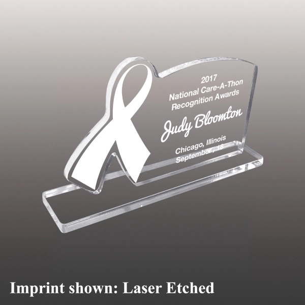 Breast Cancer awareness ribbon award made of acrylic with customization.... from ASI 72521 Morris Magnets