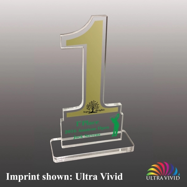 Acrylic award with number 1 design.... from ASI 72521 Morris Magnets