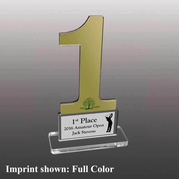 Acrylic award with number 1 design.... from ASI 72521 Morris Magnets
