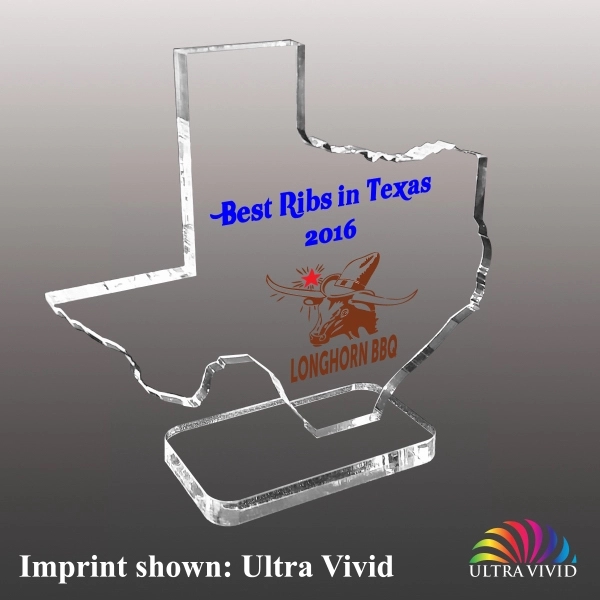 State of Texas award made of acrylic with a 3/8" thickness.... from ASI 72521 Morris Magnets
