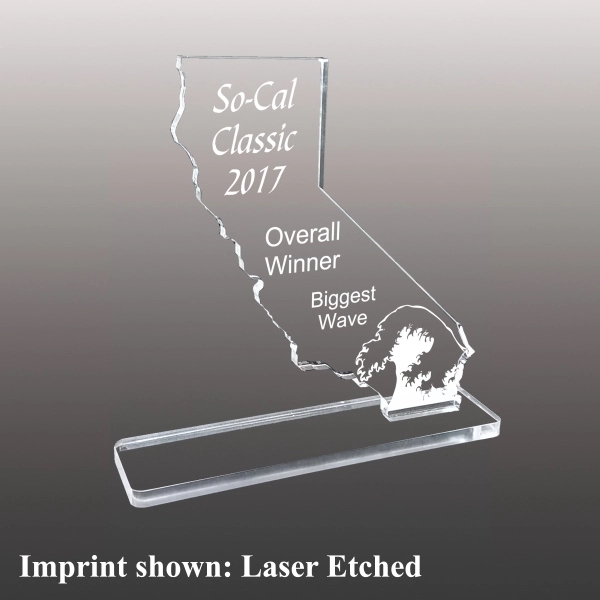 State of California award made of acrylic with a 3/8" thickness.... from ASI 72521 Morris Magnets
