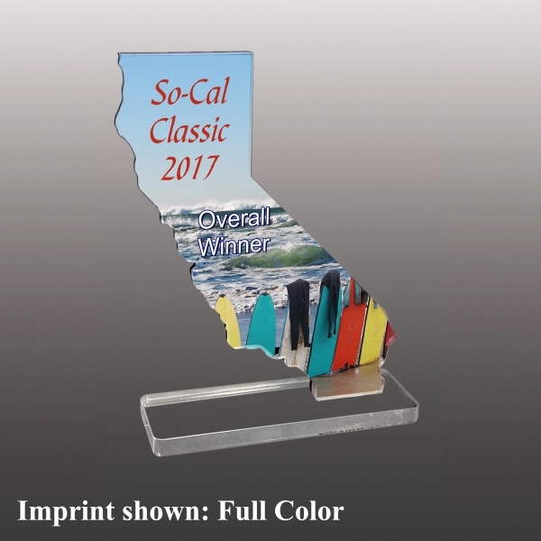 State of California award made of acrylic with a 3/8" thickness.... from ASI 72521 Morris Magnets