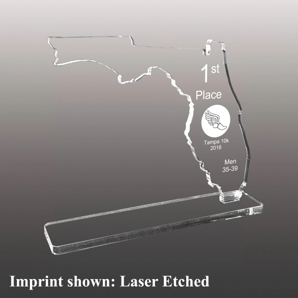 State of Florida award made of acrylic with a 3/8" thickness.... from ASI 72521 Morris Magnets