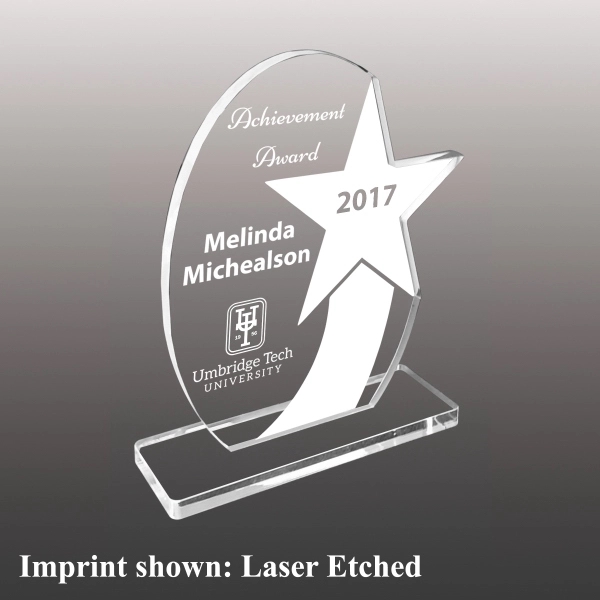3/8" acrylic award with base and customization.... from ASI 72521 Morris Magnets