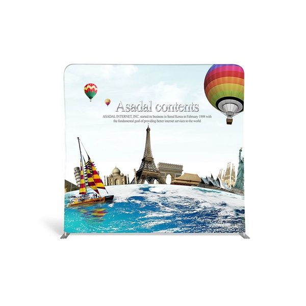 8ft Straight Fabric Display Wall Kit w/full color imprint 1 side,... from ASI 49891 Discount Marketing Products / Discount Marketing Products