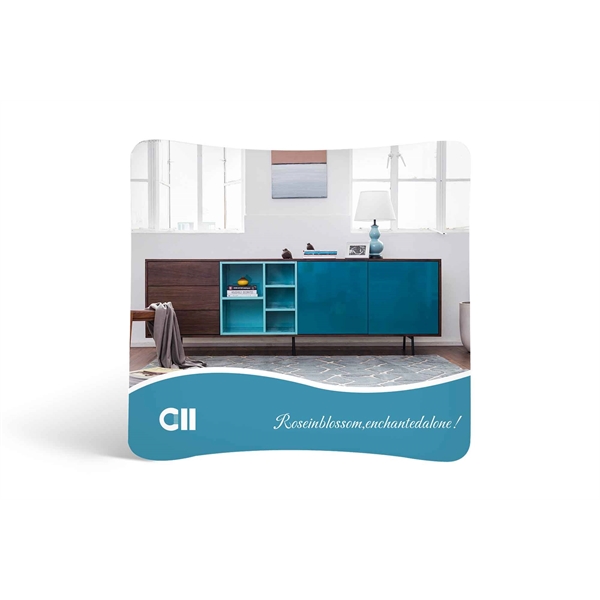 Curved Fabric Display Wall 8'w or 10'wx89"h full color, full coverage... from ASI 49891 Discount Marketing Products / Discount Marketing Products DMP