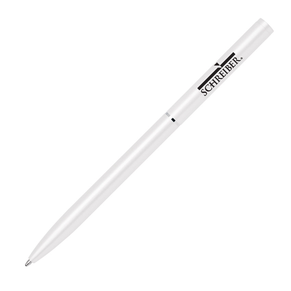 Aluminum twist-action ballpoint pen with a simple style, slender barrel, and... from ASI 68190 Lungsal / Lungsal