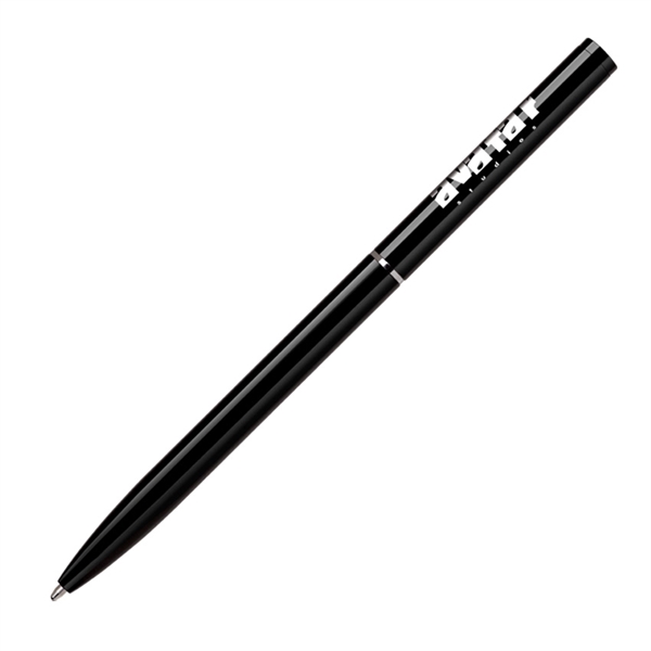 Aluminum twist-action ballpoint pen with a simple style, slender barrel, and... from ASI 68190 Lungsal / Lungsal