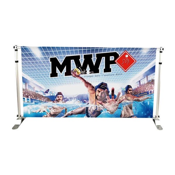 6', 8' or 10'w x 89"h Adjustable banner wall fabric only... from ASI 49891 Discount Marketing Products / Discount Marketing Products DMP