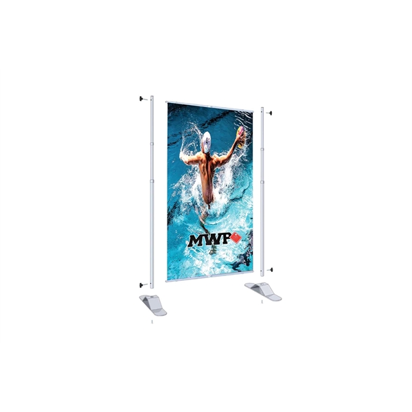 6', 8' or 10'w x 89"h Adjustable banner wall fabric only... from ASI 49891 Discount Marketing Products / Discount Marketing Products DMP