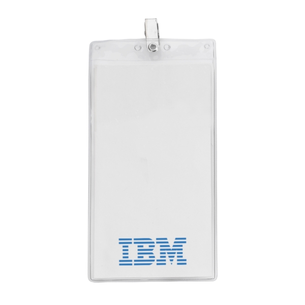 4" x 8" oversized vertical vinyl pouch with customization and bulldog... from ASI 88060 Snugz/USA Inc / SnugZ USA®